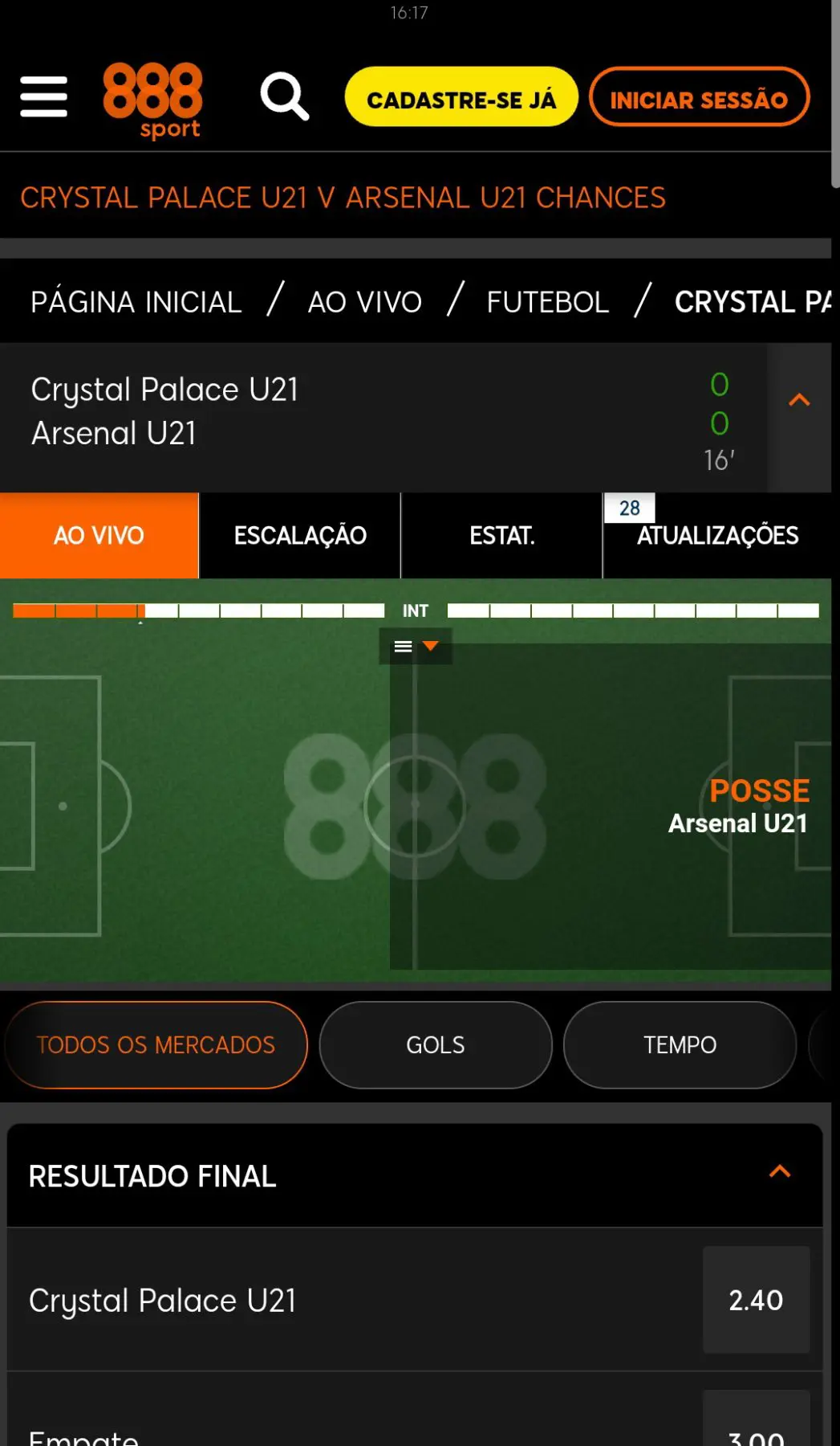 Transmissão ao vivo Transmissão ao vivo