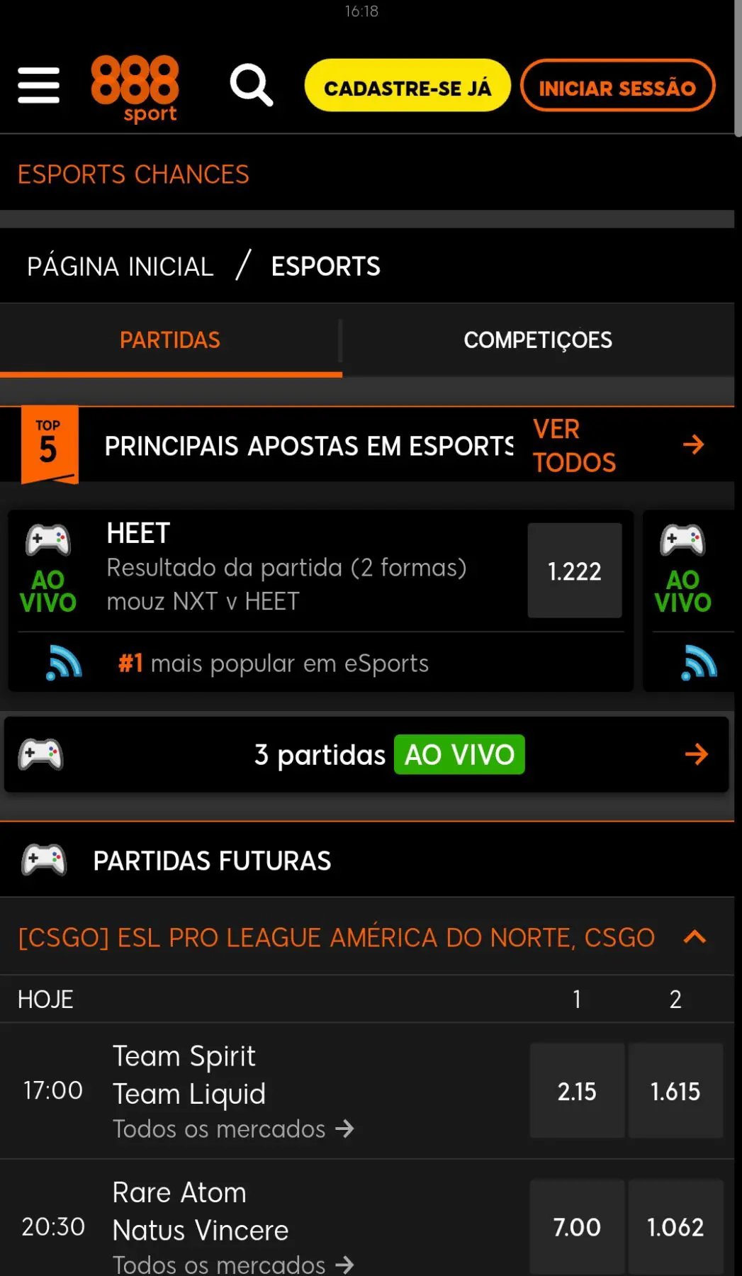 eSports apostas 888 sport eSports apostas 888 sport